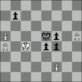 Schwarz gewinnt das Bauernendspiel