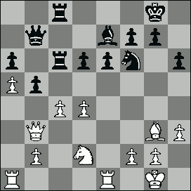 Schwarz am Zuge: die zweite kritische Situation in der Partie