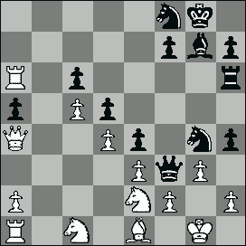 Weiß am Zuge. Schwarz gewinnt